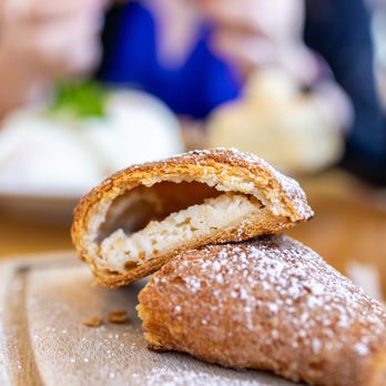 Cheff Che Cafe & Bar - Churro and Cheesecake Empanada ($4.75) - Empanadas Near Me - San Jose, California Cheff Che Cafe & Bar - Churro and Cheesecake Empanada ($4.75) - Empanadas Near Me - San Jose, California