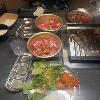 Let's Gogi - brisket salad fish cake rice - Korean Near Me - Downey, California Let's Gogi - brisket salad fish cake rice - Korean Near Me - Downey, California