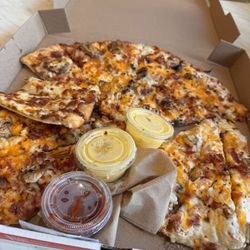 Fox's Pizza Den - Leftovers for days and days! So good.