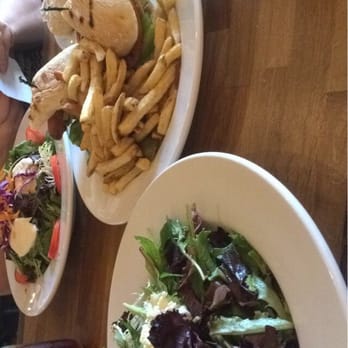 Cafe Dantorels - Fuji salad, crispy chicken club and caprese salad. - Cafes Near Me - Sacramento, California Cafe Dantorels - Fuji salad, crispy chicken club and caprese salad. - Cafes Near Me - Sacramento, California