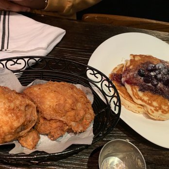 Blvd Bistro - Pancakes and chicken... three huge pieces of chicken - American Near Me - New York, New York Blvd Bistro - Pancakes and chicken... three huge pieces of chicken - American Near Me - New York, New York