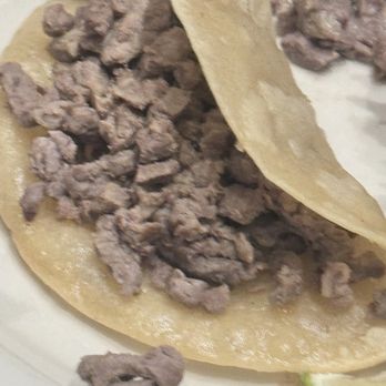 Las Casuelas - Carne asada taco.. meat was undercooked and looked boiled - Mexican Near Me - Modesto, California