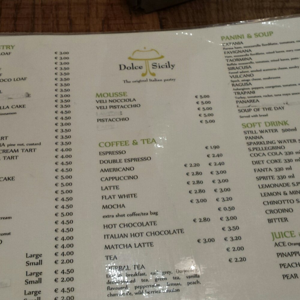 Dolce Sicily - Dessert selection. Not listed is the steveli which comes in pistachio and hazelnut. - Italian Near Me - Dublin, D Dolce Sicily - Dessert selection. Not listed is the steveli which comes in pistachio and hazelnut. - Italian Near Me - Dublin, D