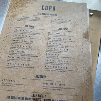 COPA - Food menu - Latin American Near Me - St. Petersburg, Florida COPA - Food menu - Latin American Near Me - St. Petersburg, Florida