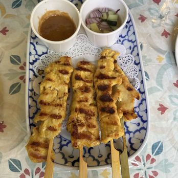 Thai Hot Pot Heaven - Chicken Satay - Thai Near Me - Portland, Oregon