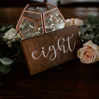 Ellis Events  - Table numbers and set up by Missy - Wedding Planning Near Me