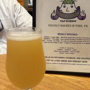 Collusion Tap Works - IPA - Breweries Near Me - York, Pennsylvania Collusion Tap Works - IPA - Breweries Near Me - York, Pennsylvania