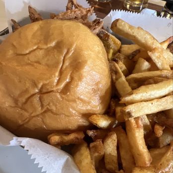 Collusion Tap Works - Hamburger and fries special was huge and delicious! - Breweries Near Me - Lititz, Pennsylvania