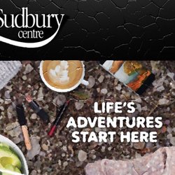 New Sudbury Centre - Main menu page from the website.