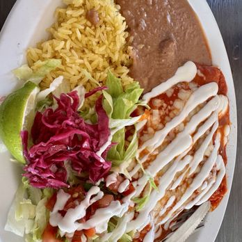 Taqueria Familiar - Two delicious chicken enchiladas - Mexican Near Me - Hayward, California Taqueria Familiar - Two delicious chicken enchiladas - Mexican Near Me - Hayward, California