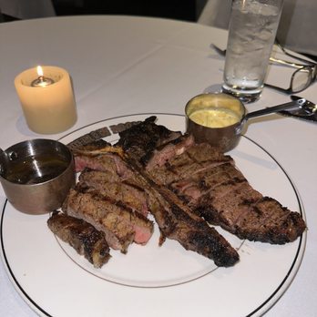 The Tenderloin Room - 24oz porterhouse cooked medium and cut off the bone by the chef - Steakhouses Near Me - Saint Louis, Missouri The Tenderloin Room - 24oz porterhouse cooked medium and cut off the bone by the chef - Steakhouses Near Me - Saint Louis, Missouri