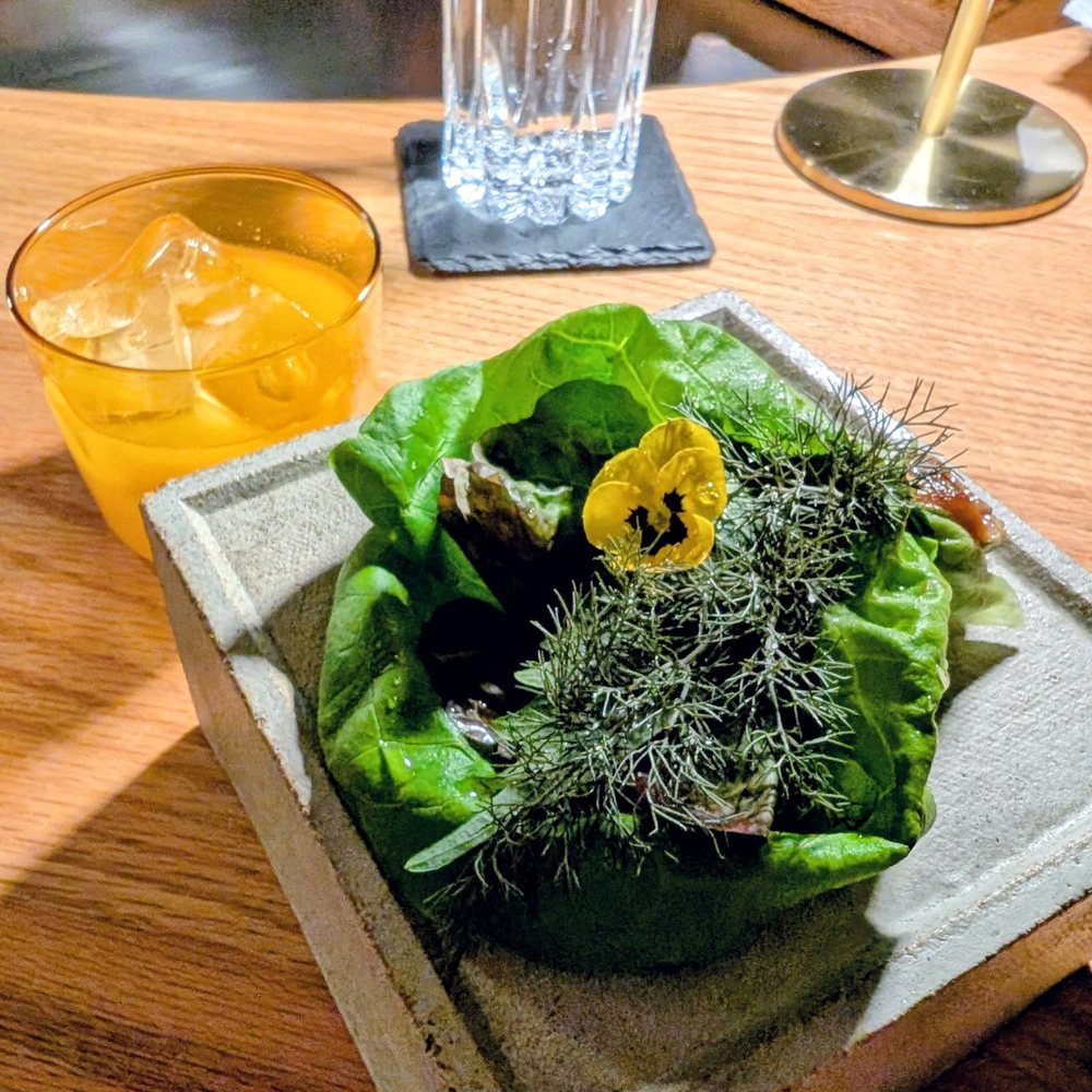 Brutø - Dolgo ponzu, mushrooms, ssamjang, local lettuce - Tapas/Small Plates Near Me - Denver, Colorado Brutø - Dolgo ponzu, mushrooms, ssamjang, local lettuce - Tapas/Small Plates Near Me - Denver, Colorado