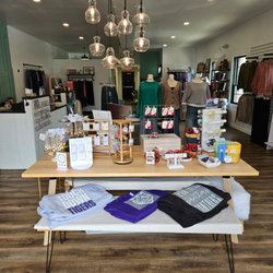 Ruby Joy Boutique - View from the front door showcase thing our fall and spirit wear items.