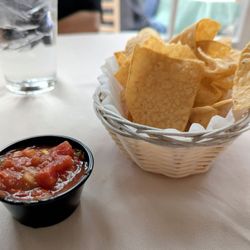 Rancho De Chimayo Restaurante - Salsa is spicier than it looks.