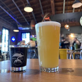 Smog City Brewing - Some beers seating inside the food hall - Breweries Near Me - Glendora, California Smog City Brewing - Some beers seating inside the food hall - Breweries Near Me - Glendora, California