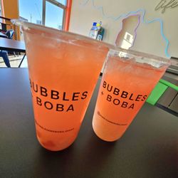Bubbles + Boba - Watermelon lemonade