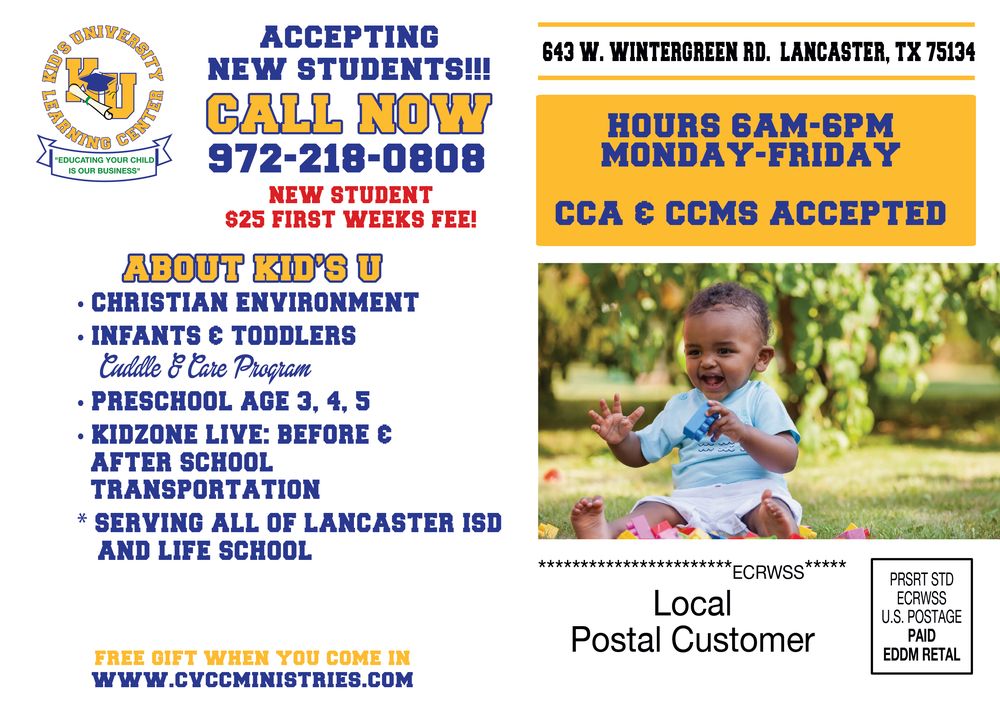 CVCC KID’S UNIVERSITY LEARNING CENTER Updated October 2024 643 W