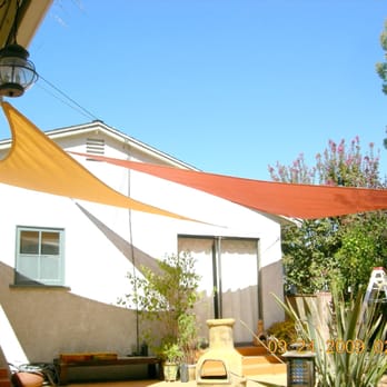Martinez Landscaping Service - "sail shades" engineered and installed in back yard - Landscaping Near Me Martinez Landscaping Service - "sail shades" engineered and installed in back yard - Landscaping Near Me