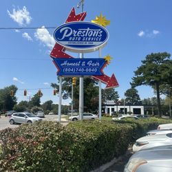 Preston's Automotive Service - Brand spanking new sign!!