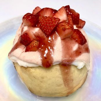 Cinnaholic - a pastry with strawberries on top - Bakeries Near Me - Mesquite, Texas