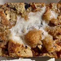 Bread Pudding with Almond Cream Cheese Icing