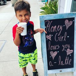 Honey Girl Cafe - Our little one had a hot chocolate.