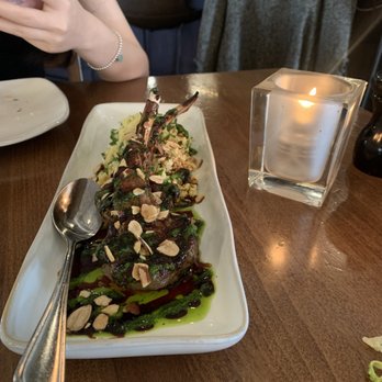 Willi's Wine Bar - Moroccan Style Lamb Chops, Preserved Lemon Couscous, Toasted Almonds & Arugula - Wine Bars Near Me - Santa Rosa, California