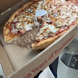 1 topping hamburger pizza