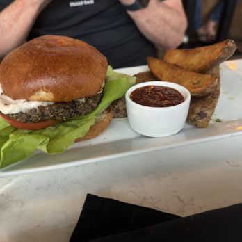The 07 - Richard ordered the veggie burger - New American Near Me - Greenville, South Carolina