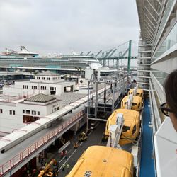 Los Angeles World Cruise Center - 5/22/26: View from our balcony