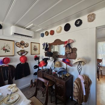 The Fancy Finch Tea Cottage - The hat room... - Tea Rooms Near Me - Ingram, Texas The Fancy Finch Tea Cottage - The hat room... - Tea Rooms Near Me - Ingram, Texas