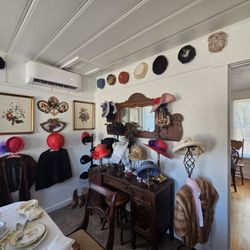The Fancy Finch Tea Cottage - The hat room...