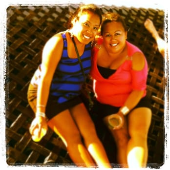 Makani Catamaran - Chilln on the net w/ our drinks :) - Boating Near Me - Honolulu, Hawaii