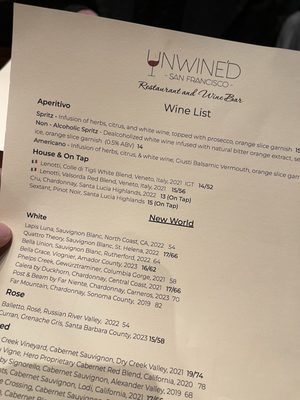 Menu photo 8 Unwine'd SF San Francisco, CA Menu photo 8 Unwine'd SF San Francisco, CA