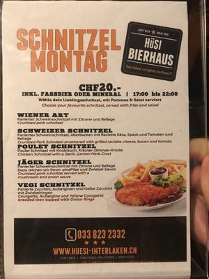 Menu photo 8 Hüsi Bierhaus Interlaken, BE Menu photo 8 Hüsi Bierhaus Interlaken, BE
