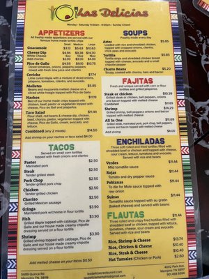 Menu photo 1 Las Delicias Memphis, TN