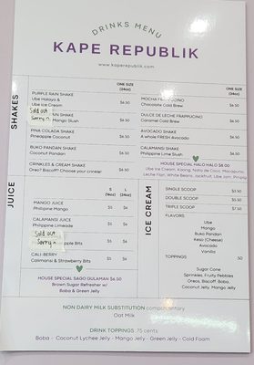 Menu photo 7 Kape Republik Ontario, CA Menu photo 7 Kape Republik Ontario, CA