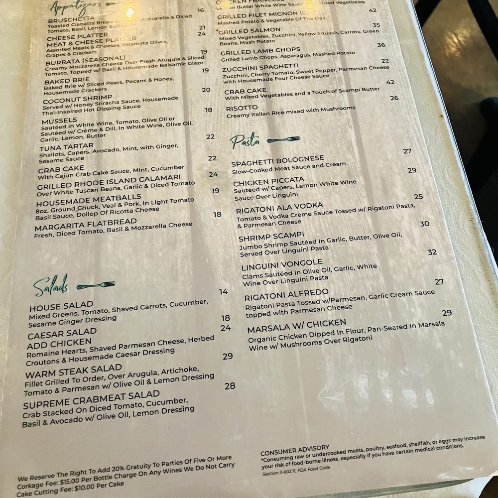 Belle & Maxwell's American /Italian restaurant - Menu - Bars Near Me - West Palm Beach, Florida