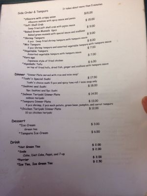 Menu photo 3 Toshi Los Angeles, CA