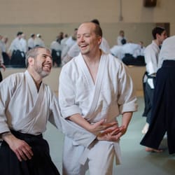 Aikido of Northern Virginia - Chief Instructor Jim Sorrentino Sensei and Aikido of NOVA student.