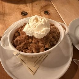 Berry Crisp with vanilla ice cream Berry Crisp with vanilla ice cream