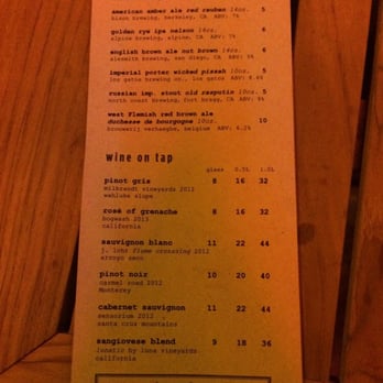 The Table - Last page. Beer and wine! - New American Near Me - San Jose, California