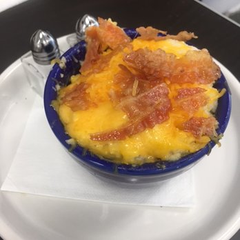 Birds Nest Cafe - What is better than cheese grits and bacon?  My son's favorite! - Cafes Near Me - New Orleans, Louisiana