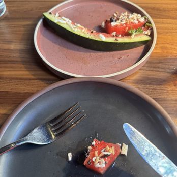 Husk - Watermelon appetizer - American Near Me - Charleston, South Carolina Husk - Watermelon appetizer - American Near Me - Charleston, South Carolina