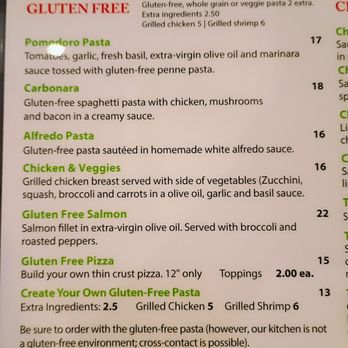 Adriatic Cafe - Gluten free menu - Italian Near Me - Rosenberg, Texas