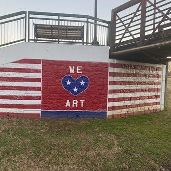 Pinkerton Park - Cute little art wall on the path at Pinkerton! - Parks Near Me - Franklin, Tennessee