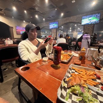 Nara Cafe - Beef Burger Plate - Hookah Bars Near Me - Houston, Texas Nara Cafe - Beef Burger Plate - Hookah Bars Near Me - Houston, Texas