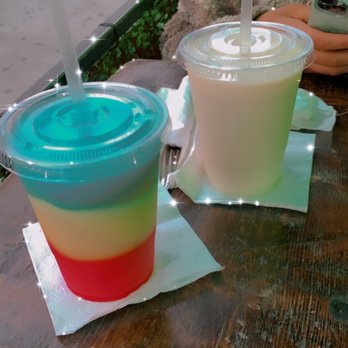 La Cantina Heights - Rainbow margarita 120z and Hennessy frozen pina colada - New American Near Me - New York, New York