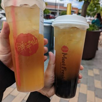 Meet Fresh - Winter melon lemon, half sugar. Skip the boba it was mushy and overcooked. - Desserts Near Me - Cupertino, California Meet Fresh - Winter melon lemon, half sugar. Skip the boba it was mushy and overcooked. - Desserts Near Me - Cupertino, California