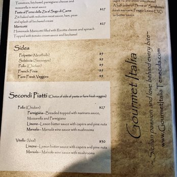 Gourmet Italia - Menu 11/23 - Italian Near Me - Temecula, California Gourmet Italia - Menu 11/23 - Italian Near Me - Temecula, California